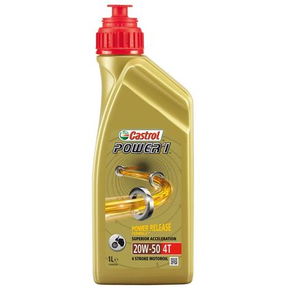 Huile moteur Castrol POWER 1 4T 20W50 1 LITRE Universel
