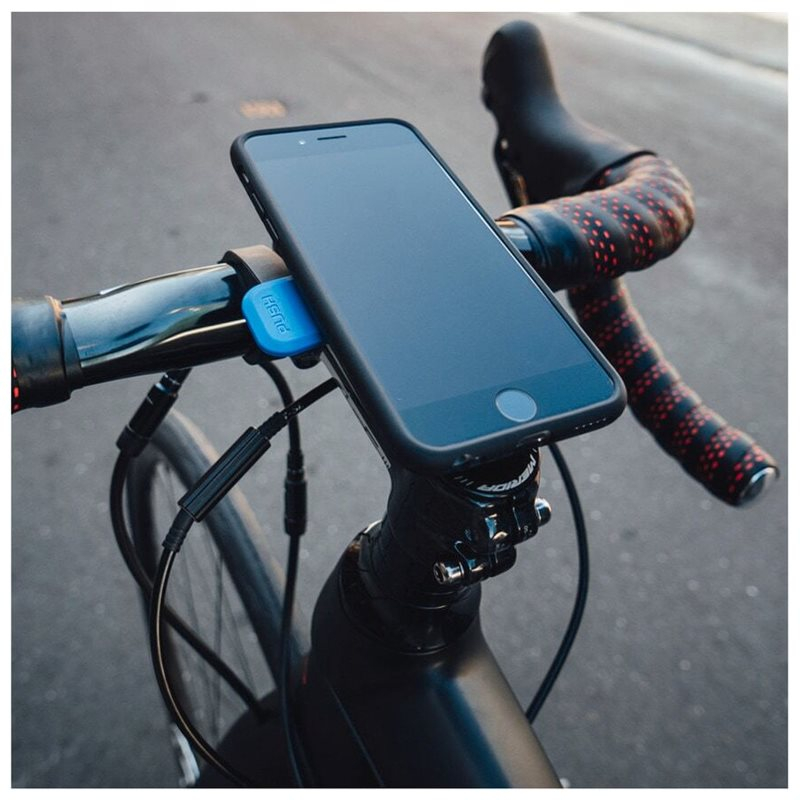 Out Front Mount V2 Universal 360° Grad Fahrrad Velo Halterung mit Sicherungsverschluss (QLM-OFM-2) - Schwarz / Blau