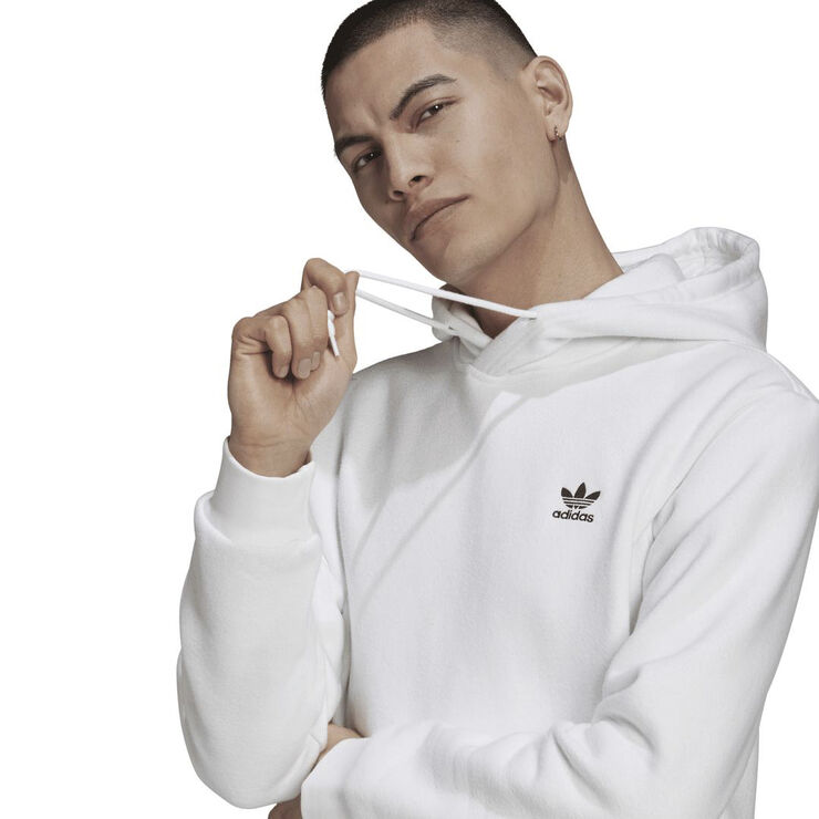 adidas essential trefoil hoodie White