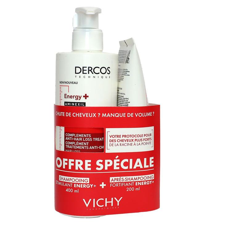 Energy+ shampoing 400ml + après-shampoing 200ml