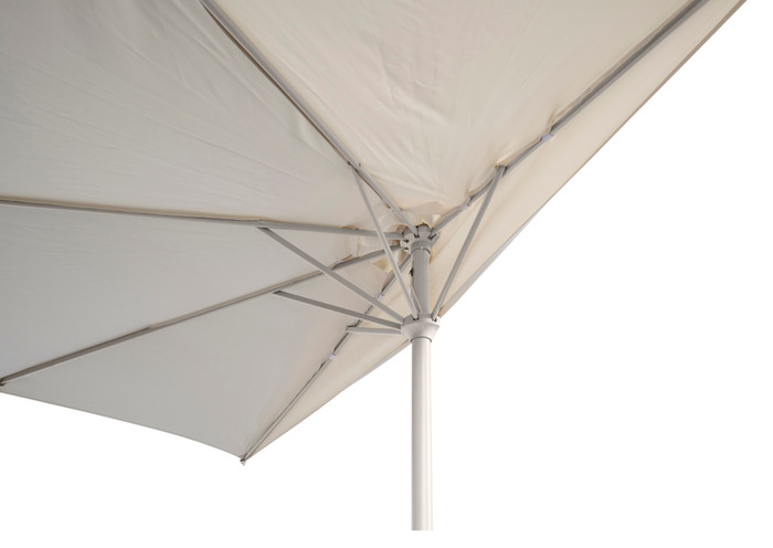 Altanparasol m/krank sandgrå B270 x D135 x H234 cm