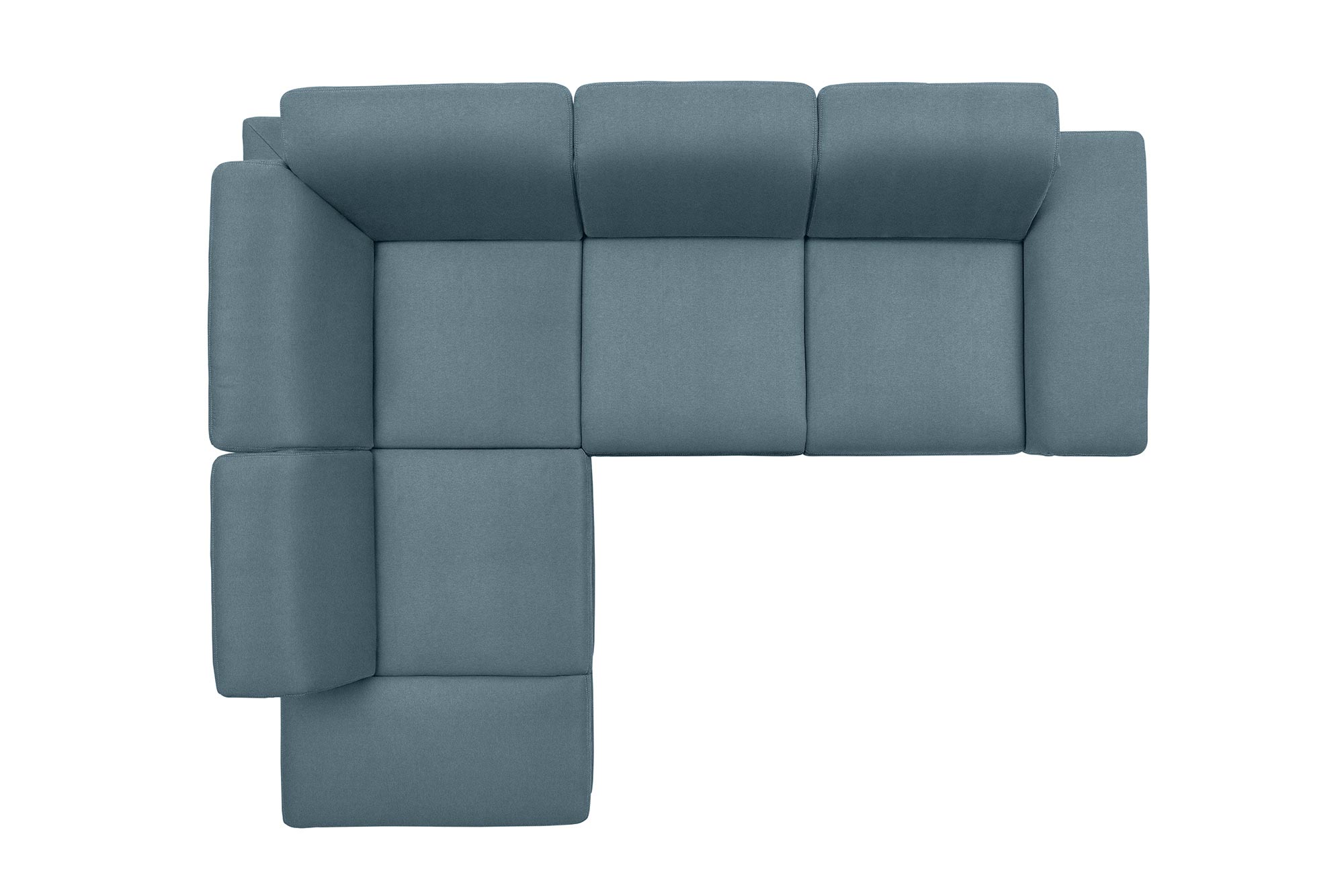 polsterpower Boxspringsofa - Belle ice - Basismodell - Ottomane links