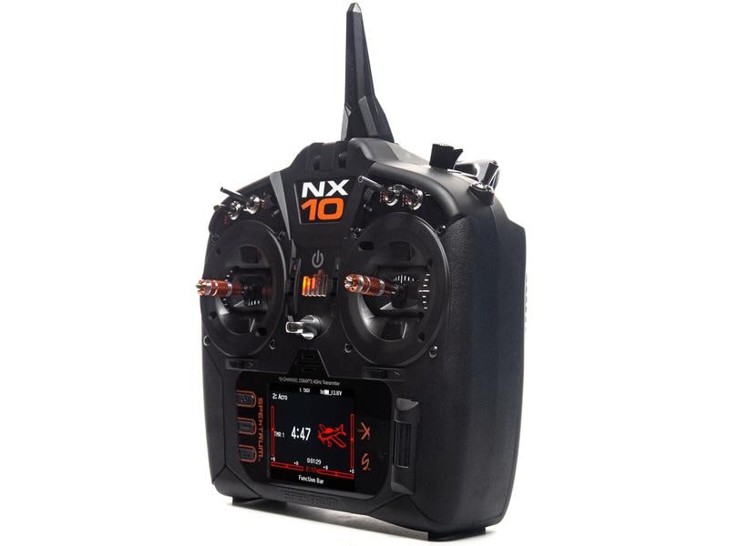 Spektrum Fernsteuerung NX10 DSMX (nur Sender) 2.4 GHz Sender mit 10 Kanälen für Flugmodelle