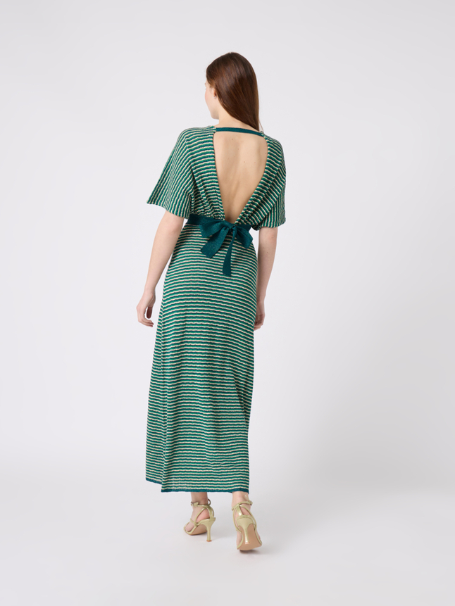 Robe longue en maille