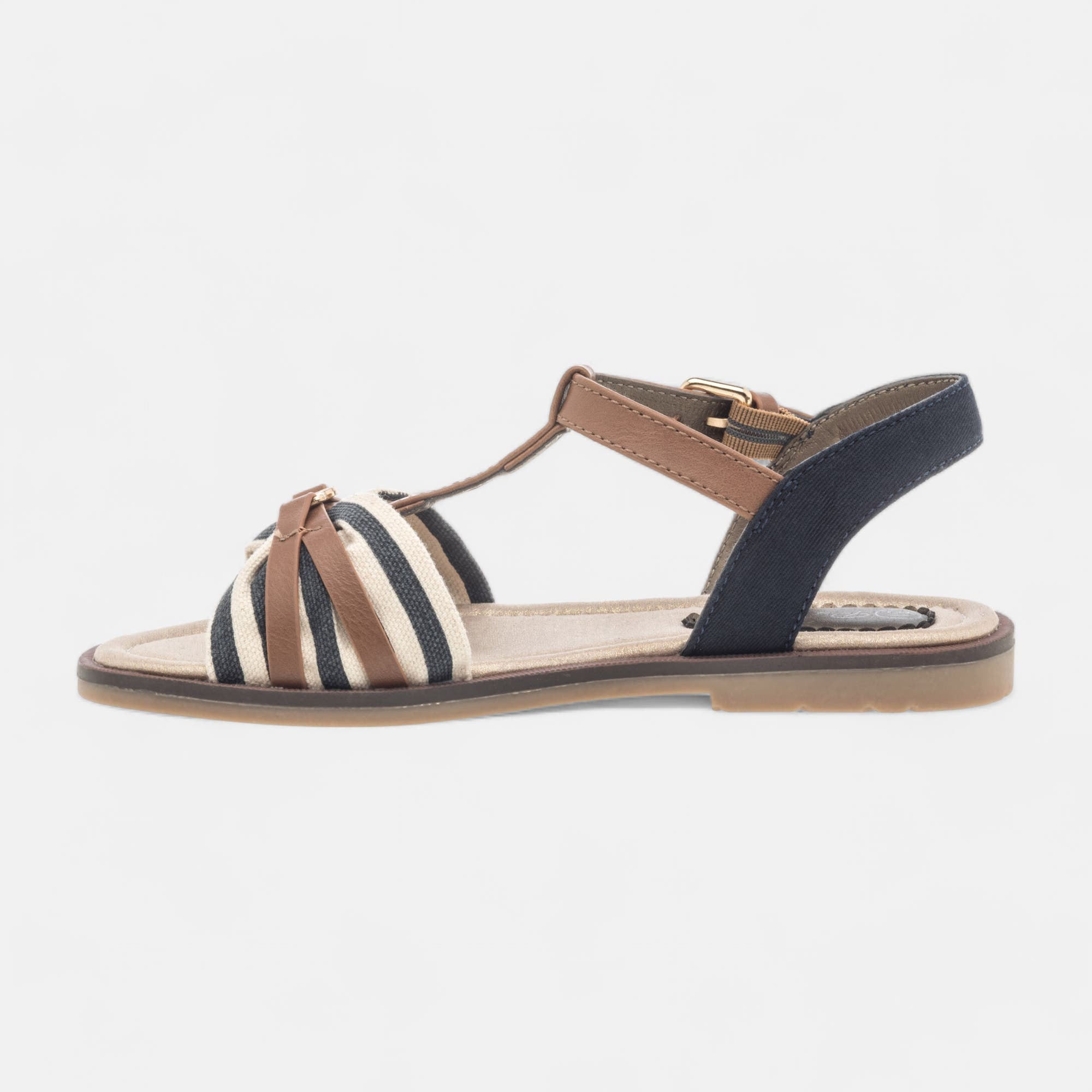 Nu-pieds Fille cognac
