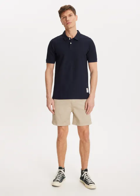 Polo met logo blauw (BLW.D)