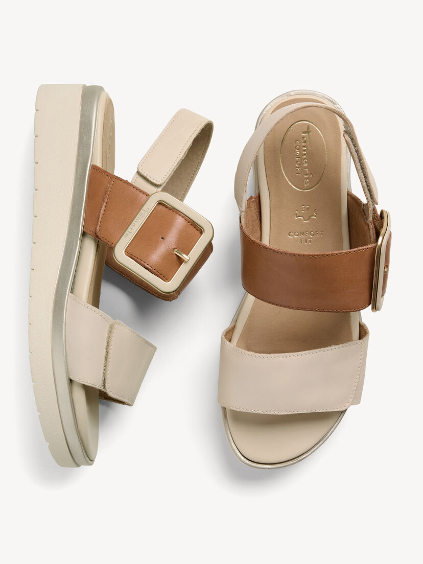 Leren Sandaaltje - beige