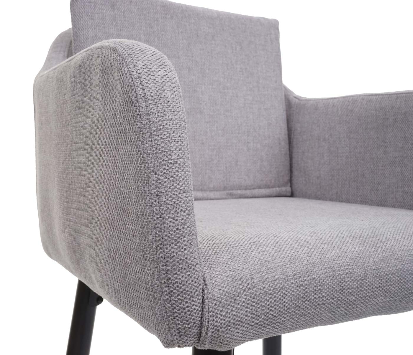 2er-Set Barhocker MCW-H93, Barstuhl Tresenhocker, Fußablage Metall ~ Stoff/Textil hellgrau