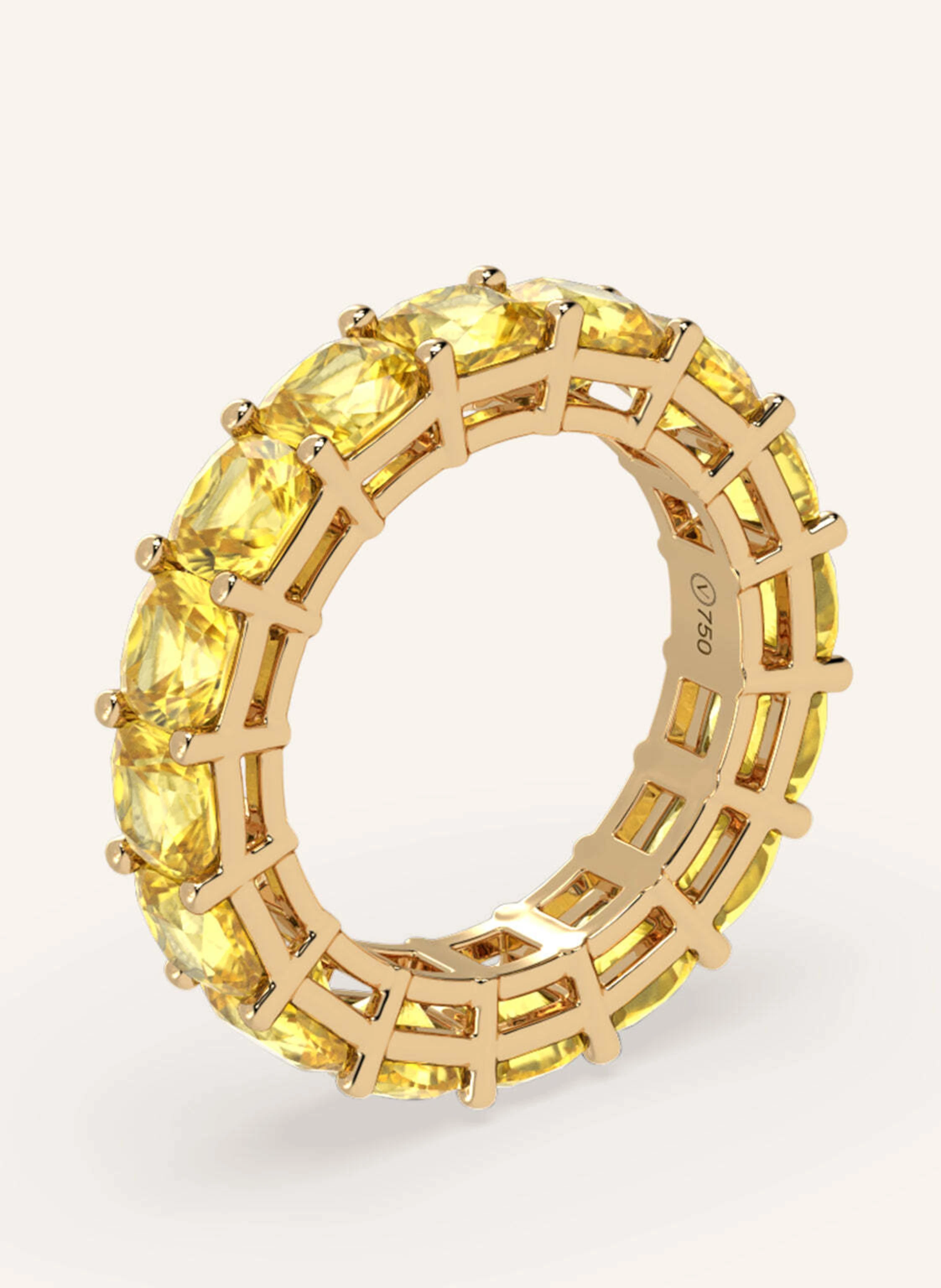 VEYNOU Ring HELIA ETERNITY aus 18 Karat Gelbgold und 8,40ct. lab-grown Gelben Diamanten