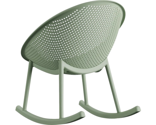 Buitenschommelstoel Qosy kunststof 66×83×80 cm groen