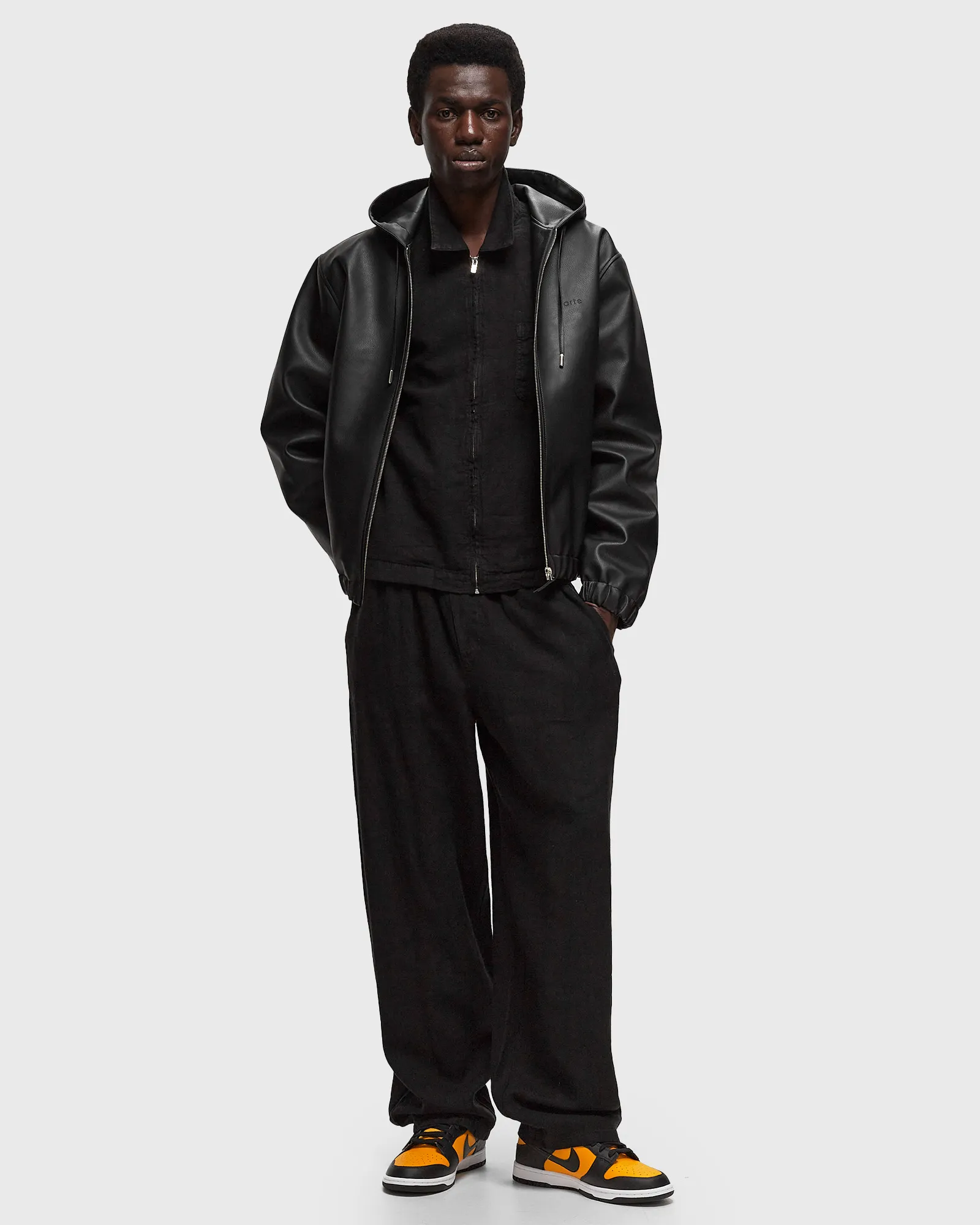 Arte Antwerp Hoodie Leather Jacket