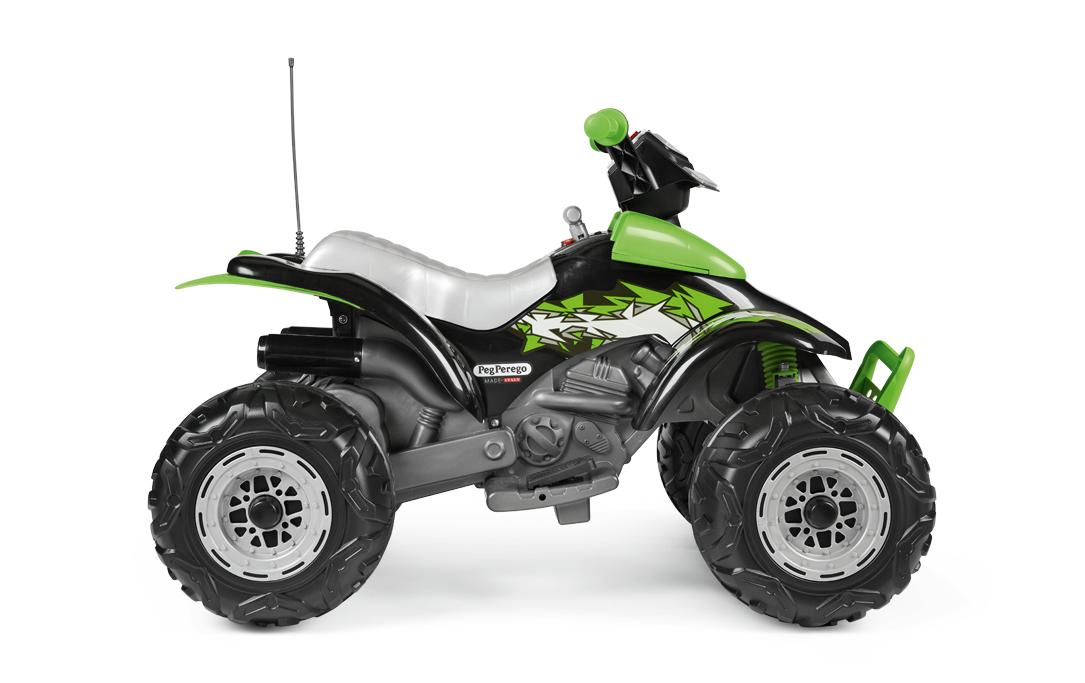 Quad Corral T-Rex 330W 12 V Grün<br>Elektrisches Kinderquad mit Licht und Sound