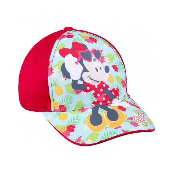 Disney Boné Minnie Vermelho c/ Flores e Ananás - BG2200009020A