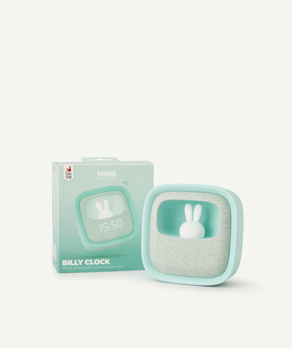 MOBVEILLEUSE ET REVEIL BILLY TURQUOISE