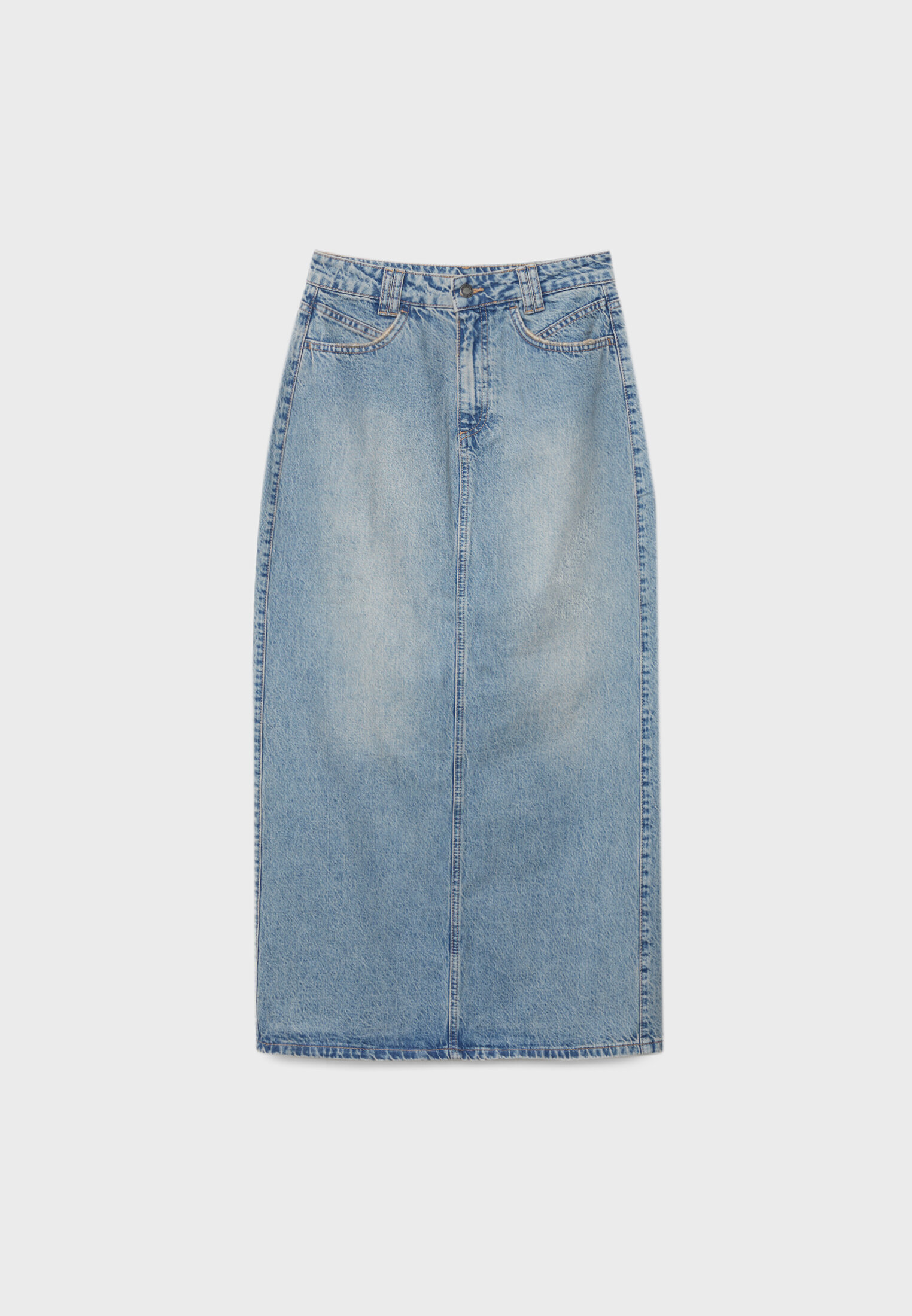 Saia longa de jeans