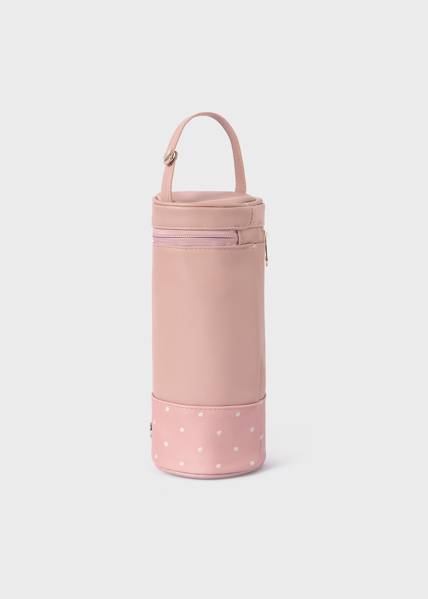 Porta-mamadeira de bolinhas para bebê