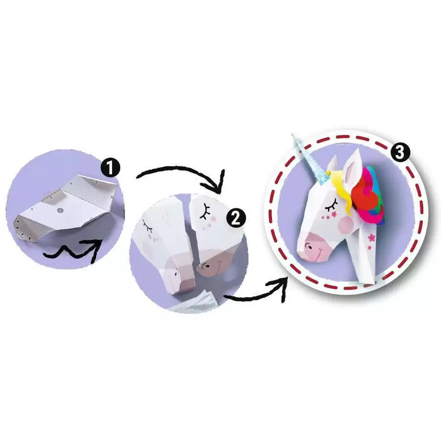 Ravensburger BeCreative Paper Art Unicorn bunt