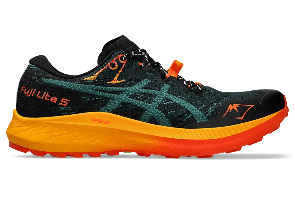 ASICS Fuji Lite 5 Trail Hardloopschoenen Groen/Oranje Heren
