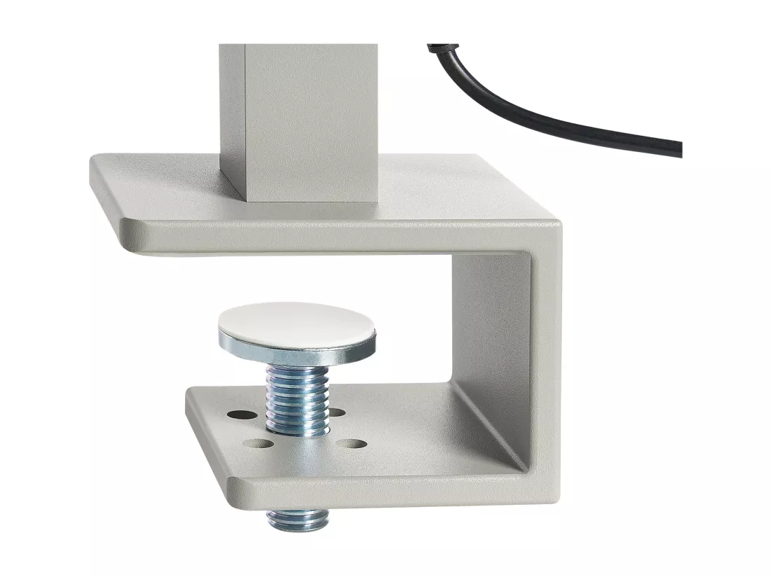 Lampe de bureau LED à pince VOLANS Avec variateur Métal Argenté