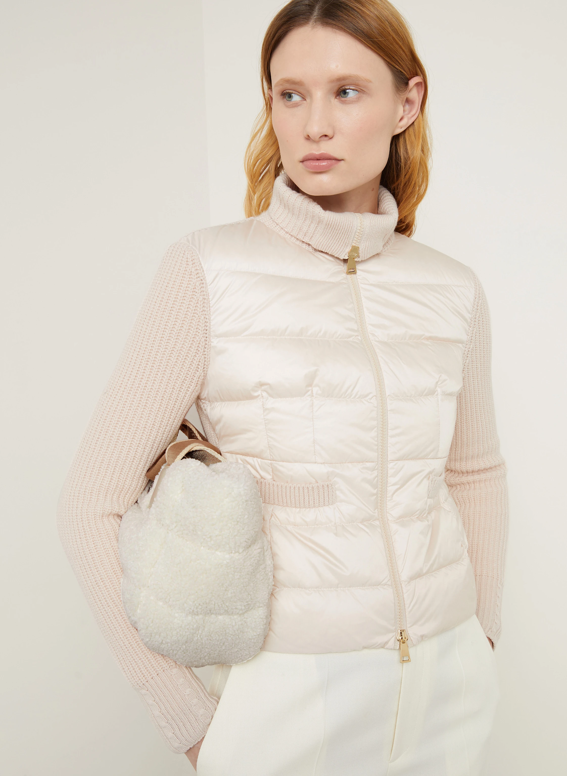 MONCLER Daunenjacke im Materialmix