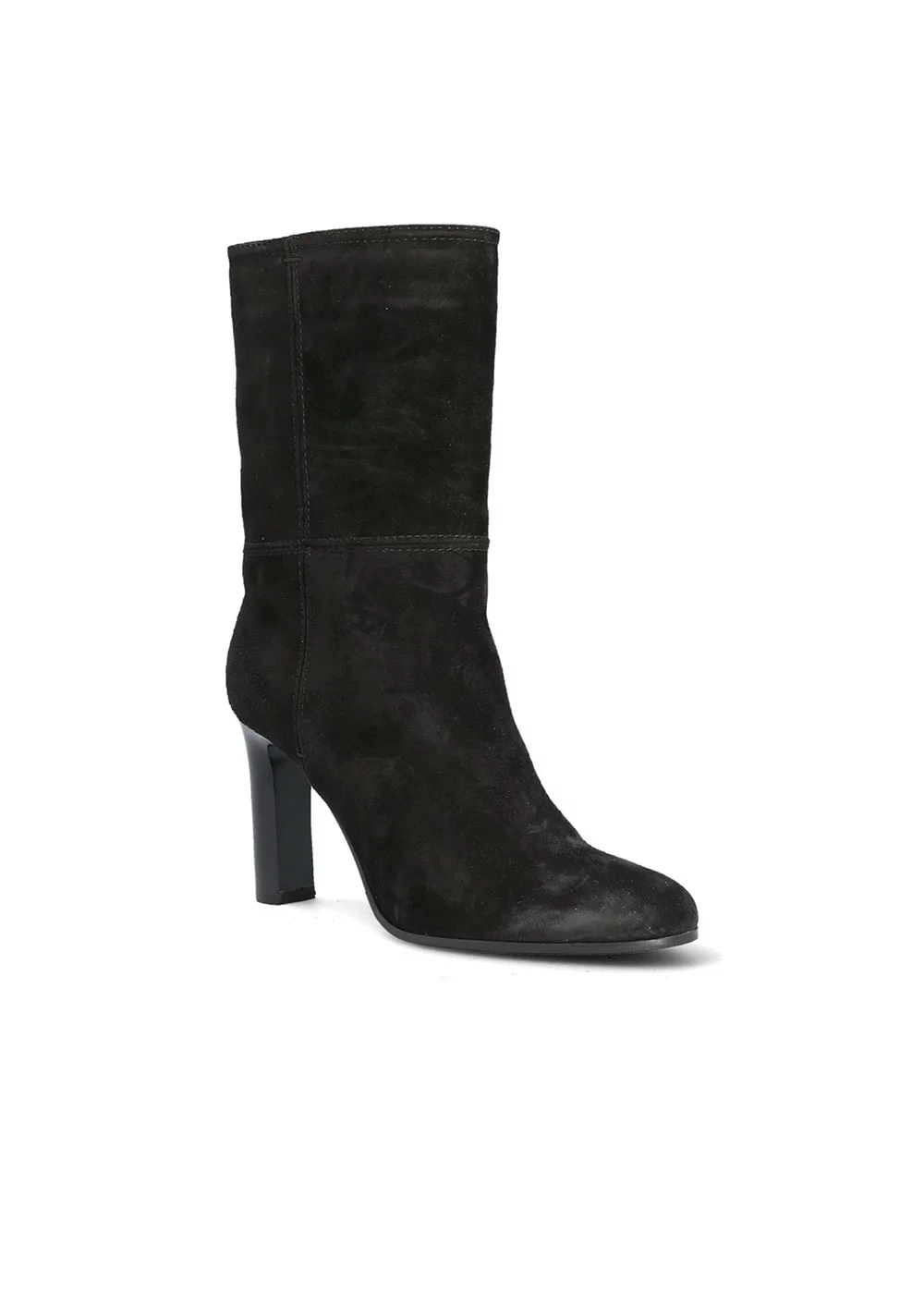BOOTS  LAETITIA TUBE VELOURS NOIR