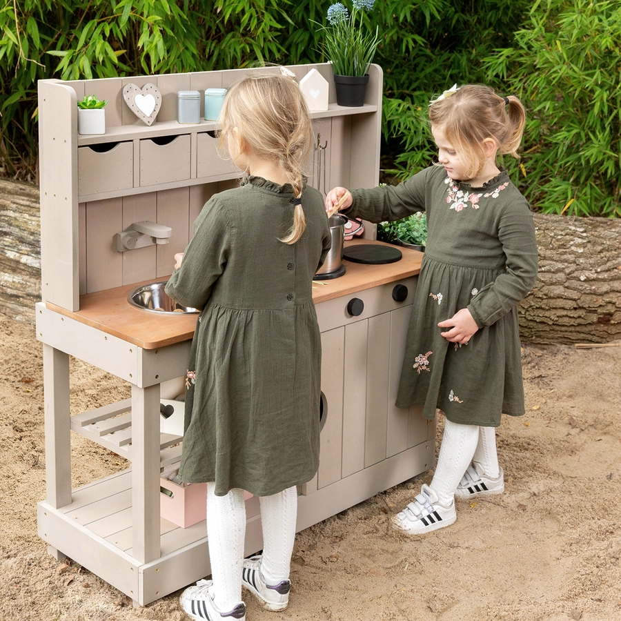MUDDY BUDDY® Matschküche Explorer, warmgrau