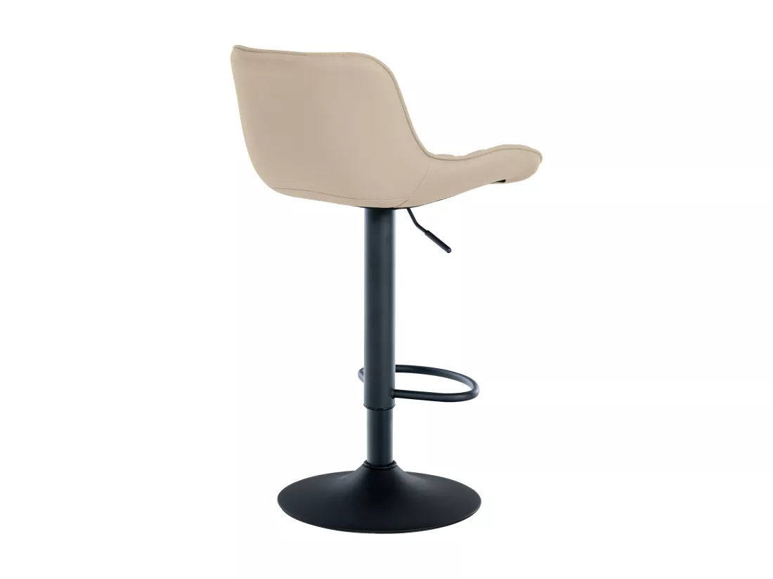 Lot de 2 Tabouret de bar - Similicuir - Crème - Minosa