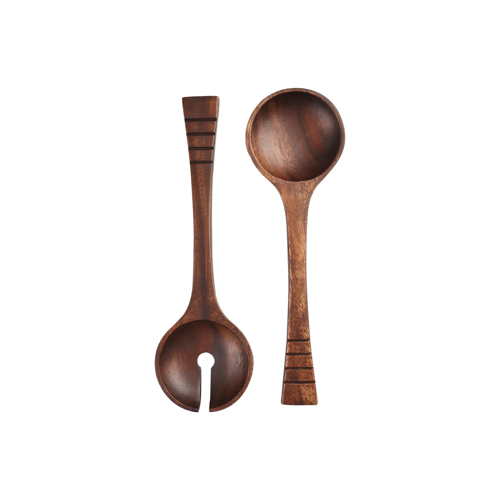 Couverts à salade 29 cm en acacia T&G Woodware