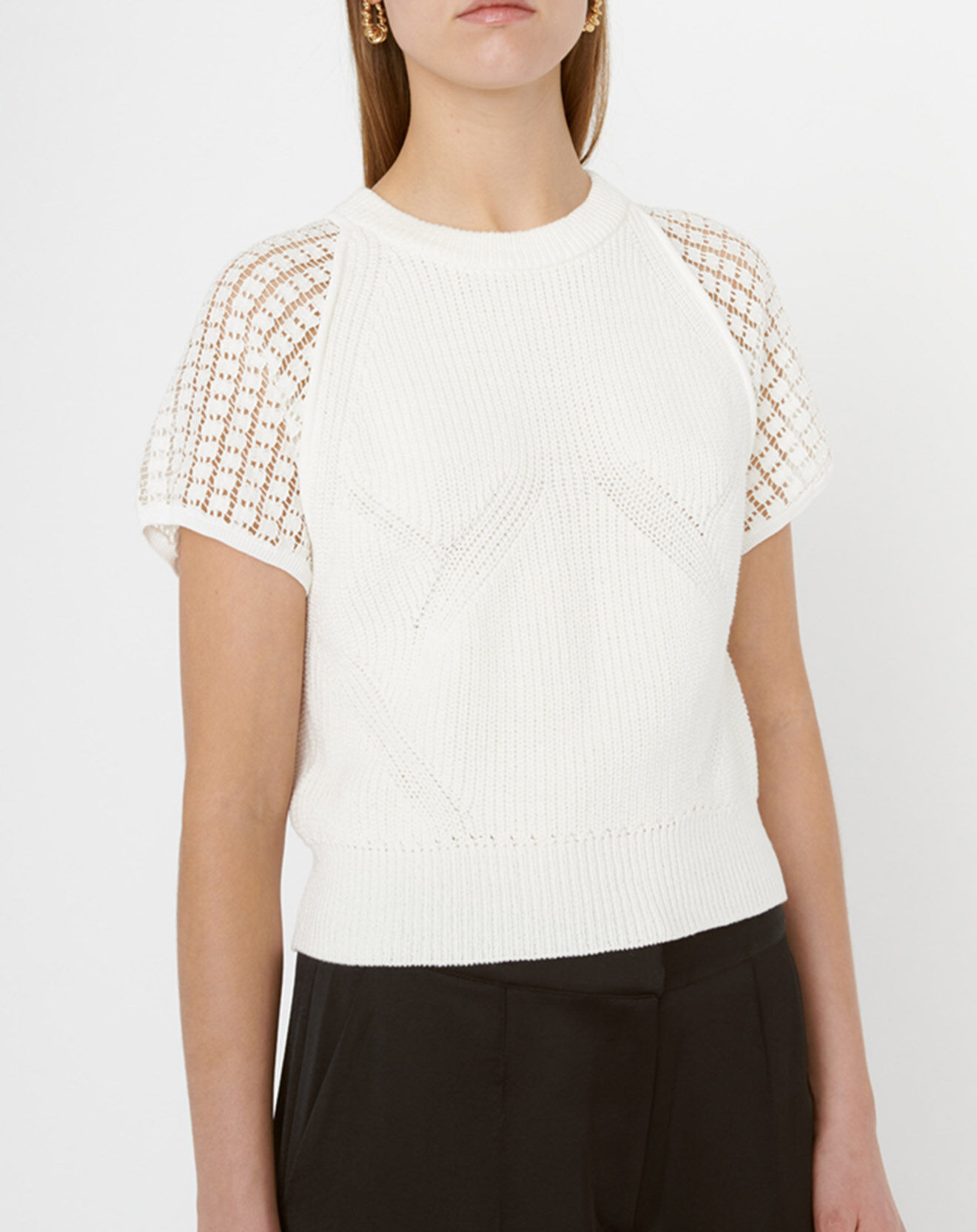 Zapa Top en maille Nautica écru