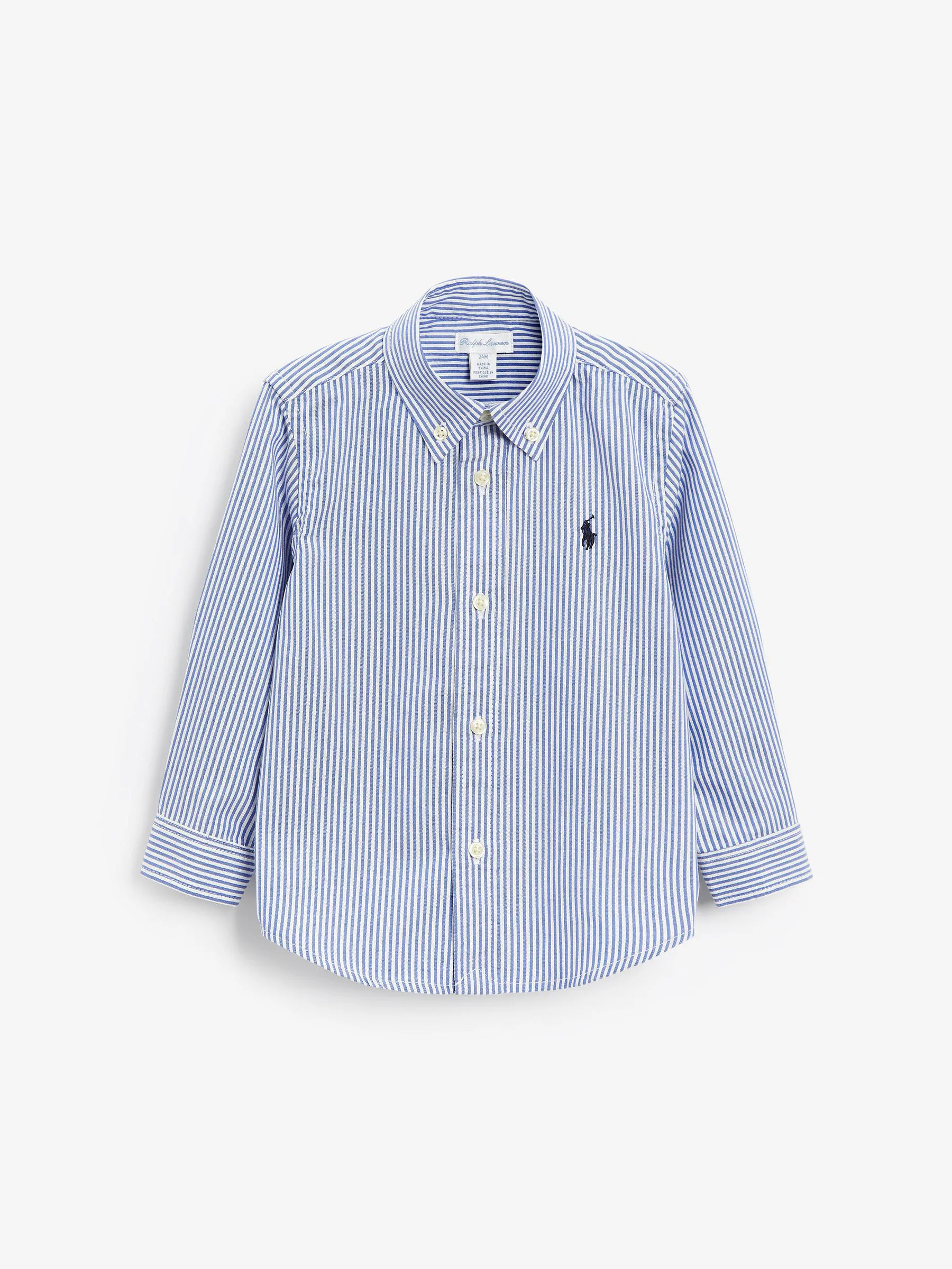 Polo Ralph Lauren gestreept Oxford-overhemd voor babyjongens