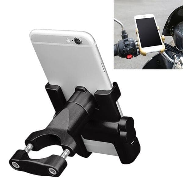 Mobiltelefonholder i aluminium til motorcykel