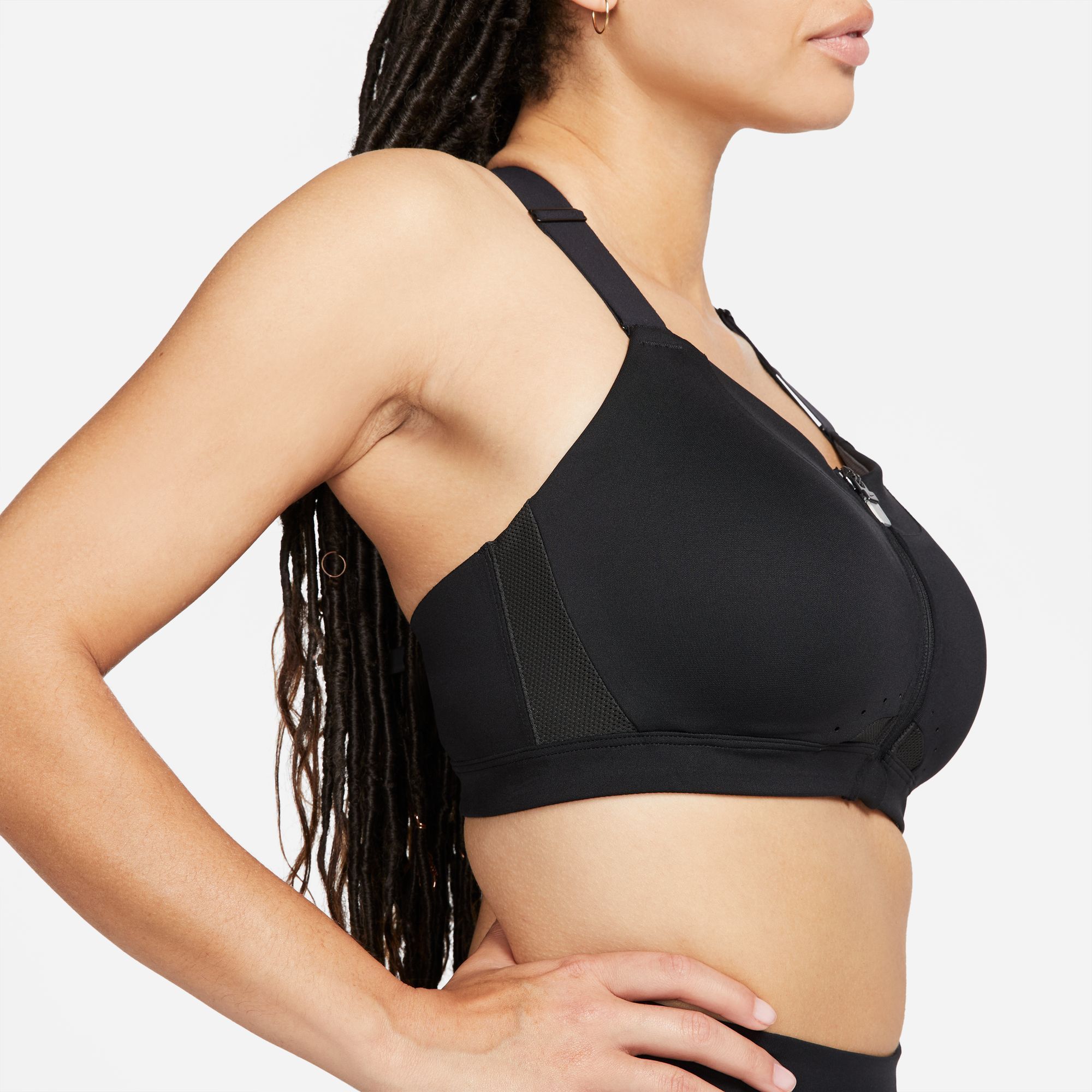 nike w nk df alpha zip front bra 18 dd0436 010