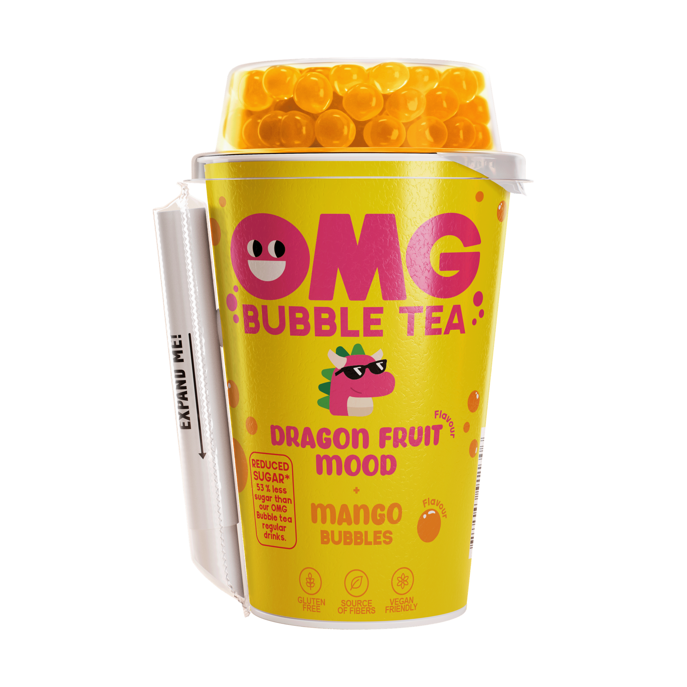 OMG Bubble Tea Dragon Fruit Mango