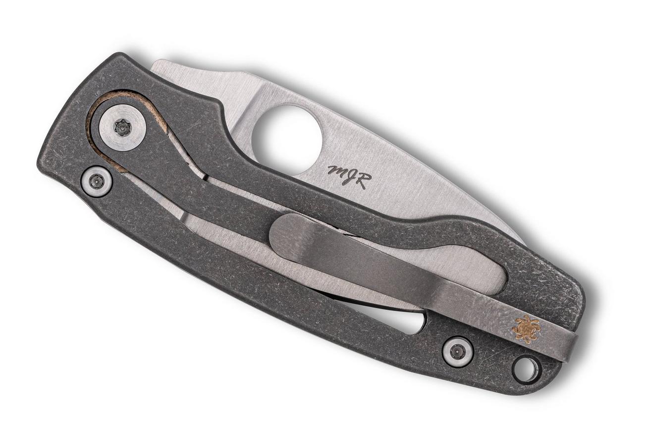 Spyderco PITS 2 Slipit C269TIP Titanium, Böhler M398 zakmes, Mike Read design
