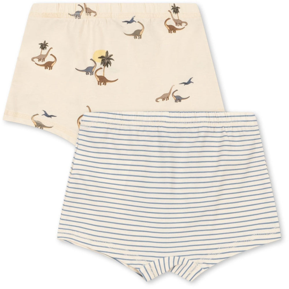 Køb Konges Sløjd Kubi/Stripe Bluie Basic 2 Pak Boy Underbukser GOTS
