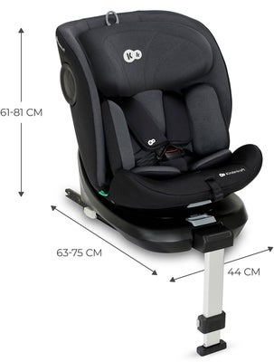 Kinderkraft I-360 i-Size Bilstol, Black