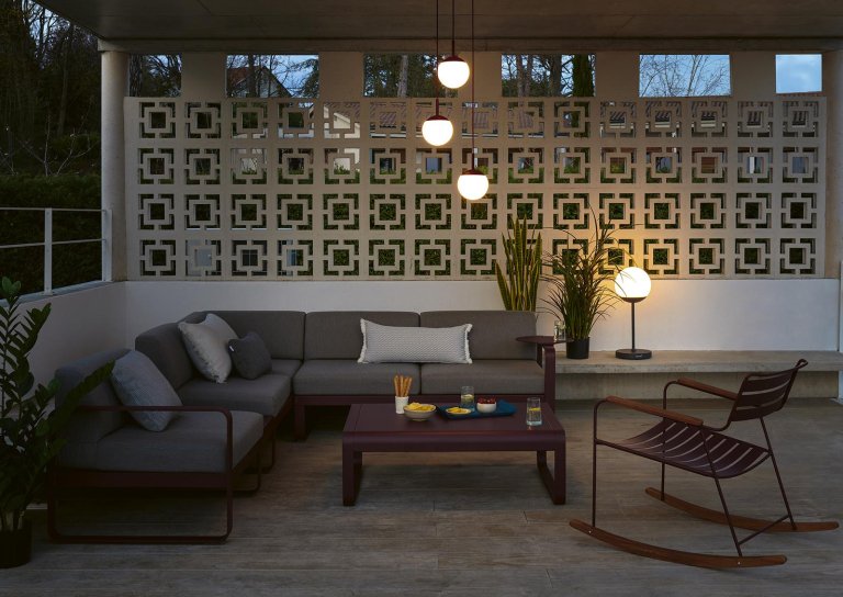 Fermob MOOON! tafellamp H41 LED oplaadbaar Antraciet
