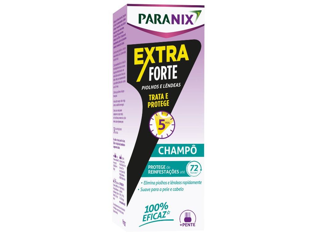 CHAMPÔ PARANIX TRATAMENTO EXTRA FORTE COM PENTE 200ML