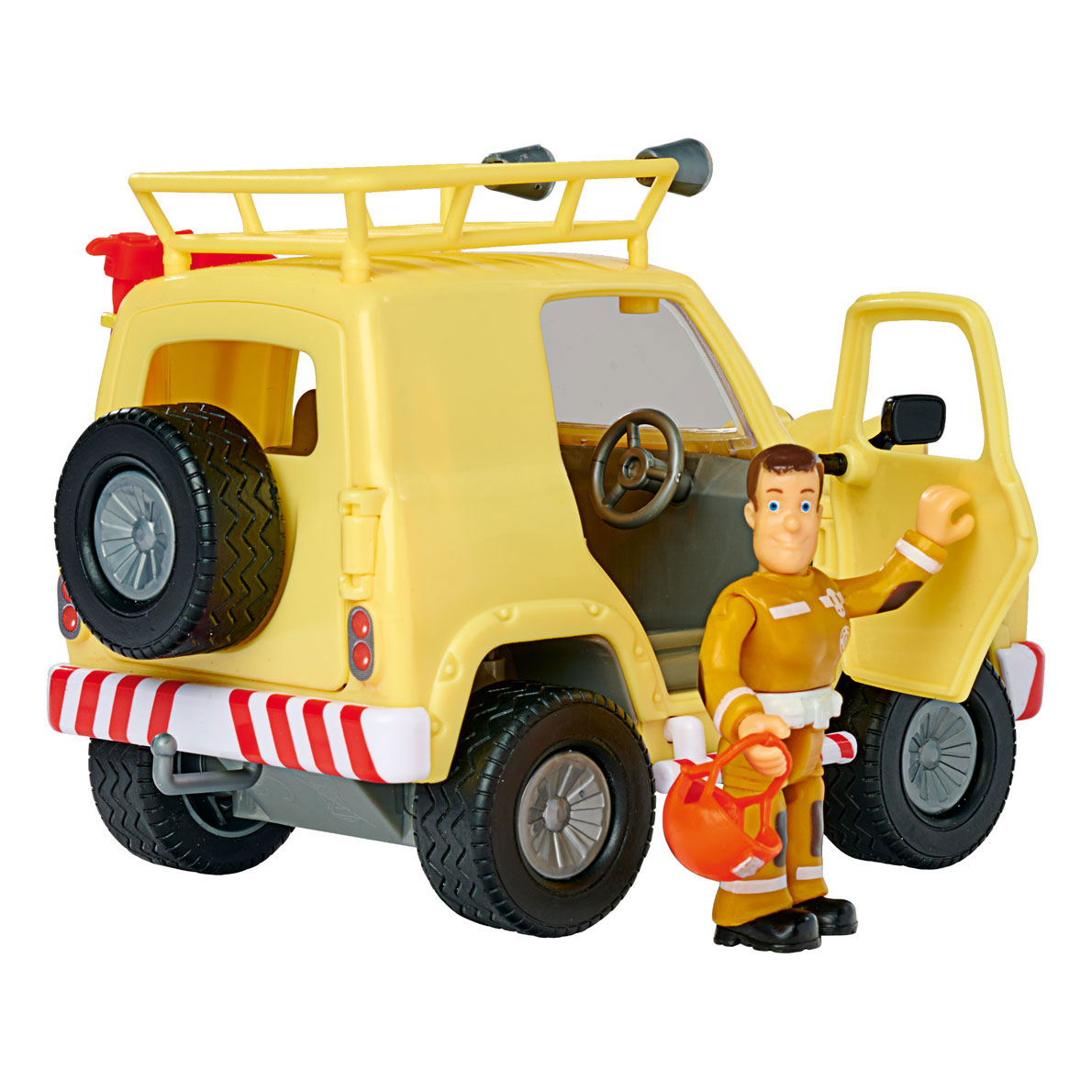 Brandweerman Sam Mountain 4x4 Jeep met Figuur