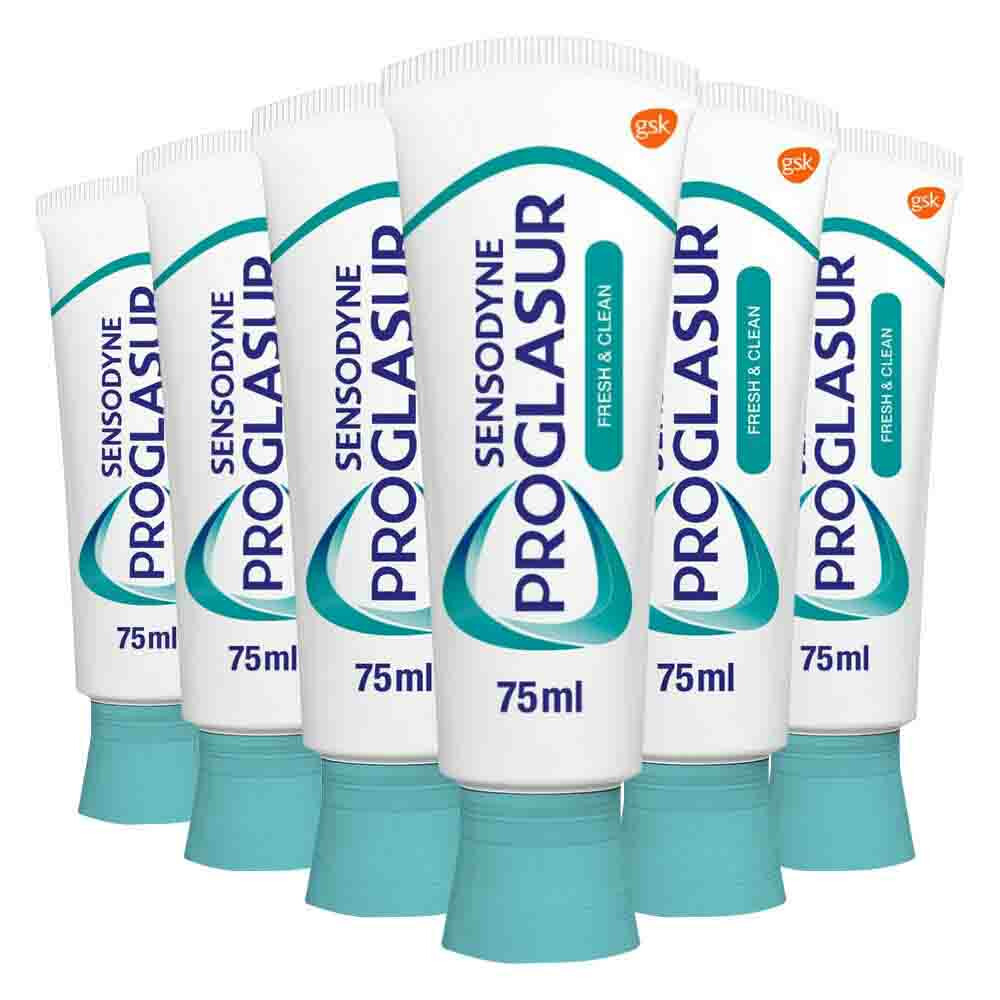 6x Sensodyne Tandpasta ProGlasur Multi-Action Clean75 ml