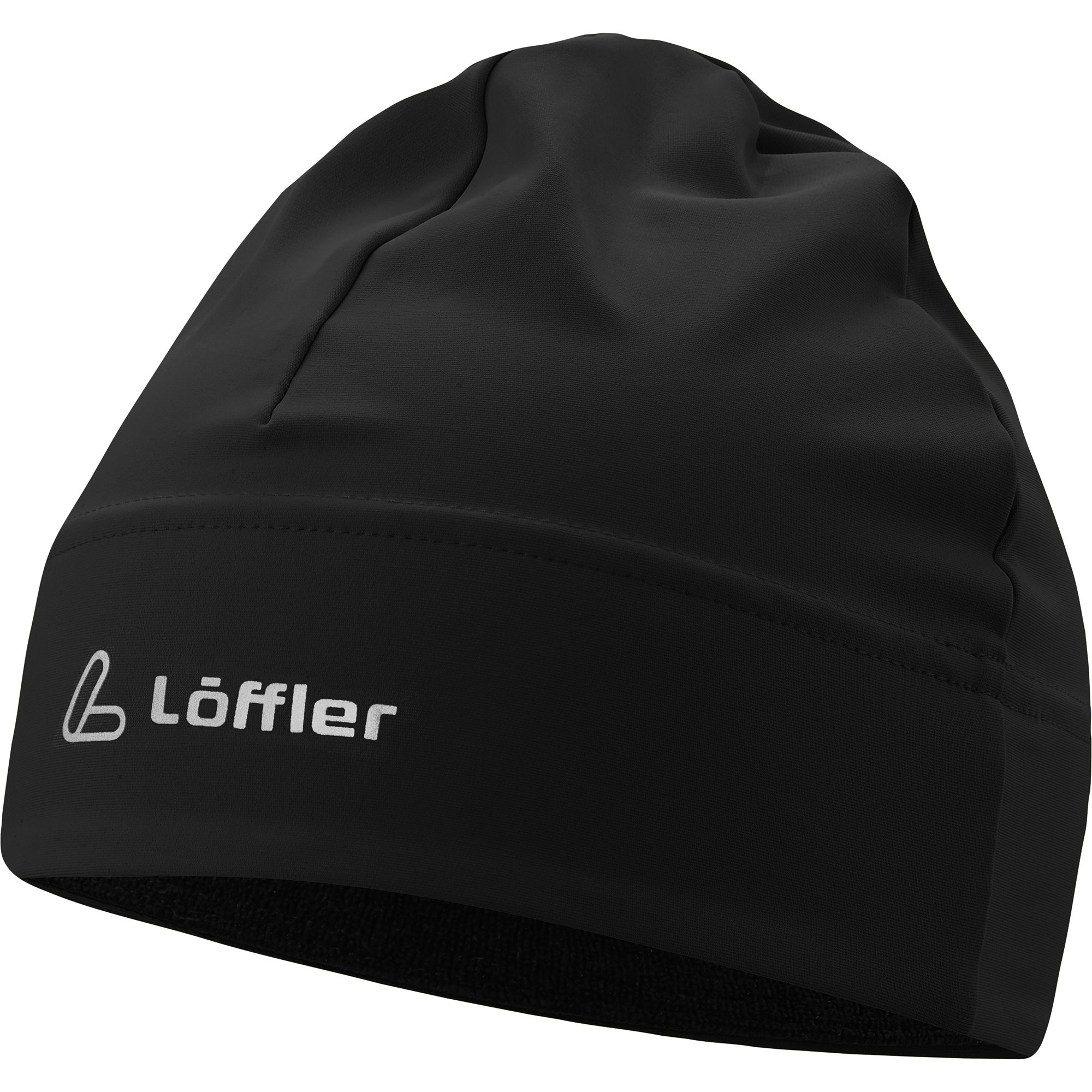Löffler Mono Beanie schwarz