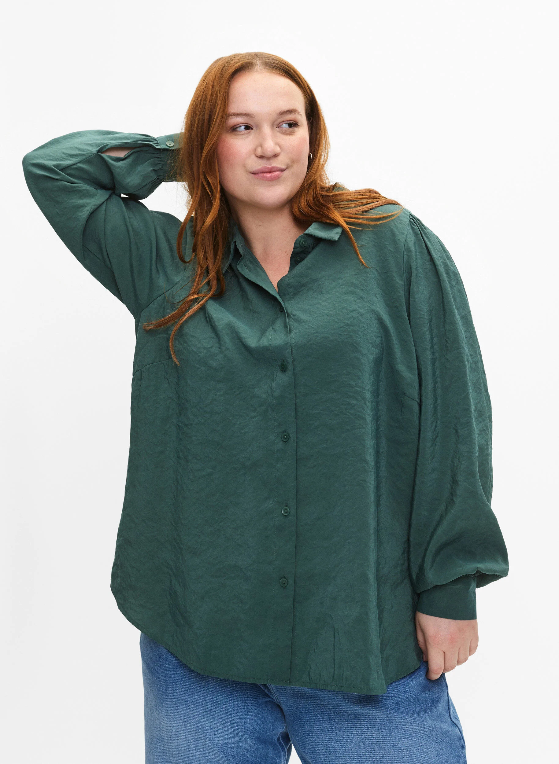Langærmet skjorte i TENCEL™ Modal