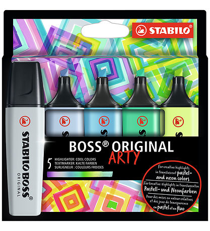 Stabilo Textmarker - BOSS - 5 st. - Pastel/Neon