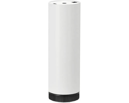 Tarrox ronde tafelpoot, 19 cm diameter, 60 mm in hoogte verstelbaar, wit