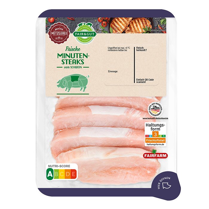 · FAIR&GUT · Schweine Minutensteaks 400 g