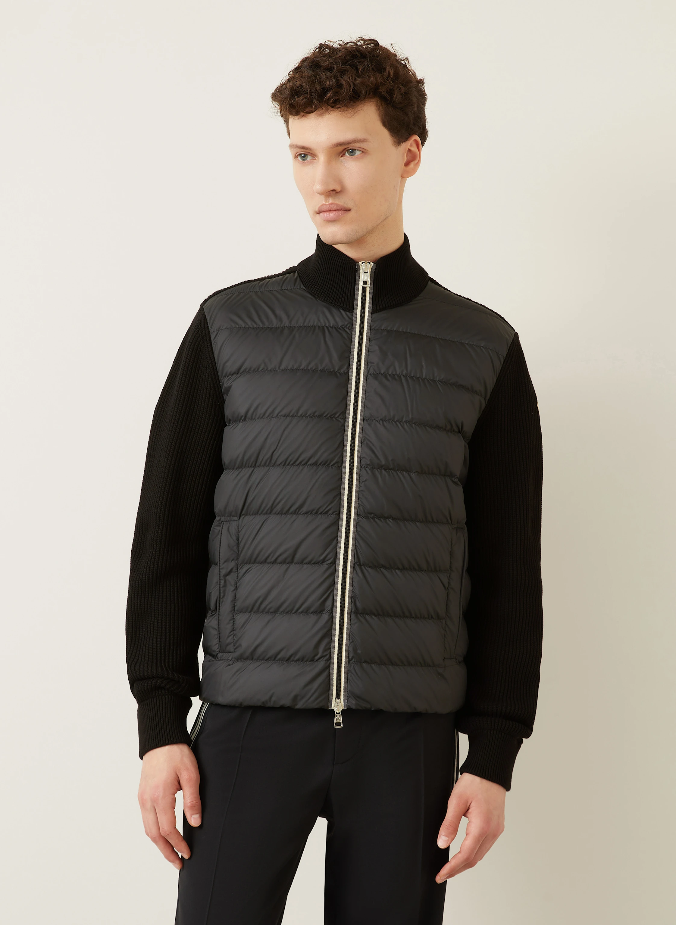 MONCLER Daunenjacke im Materialmix