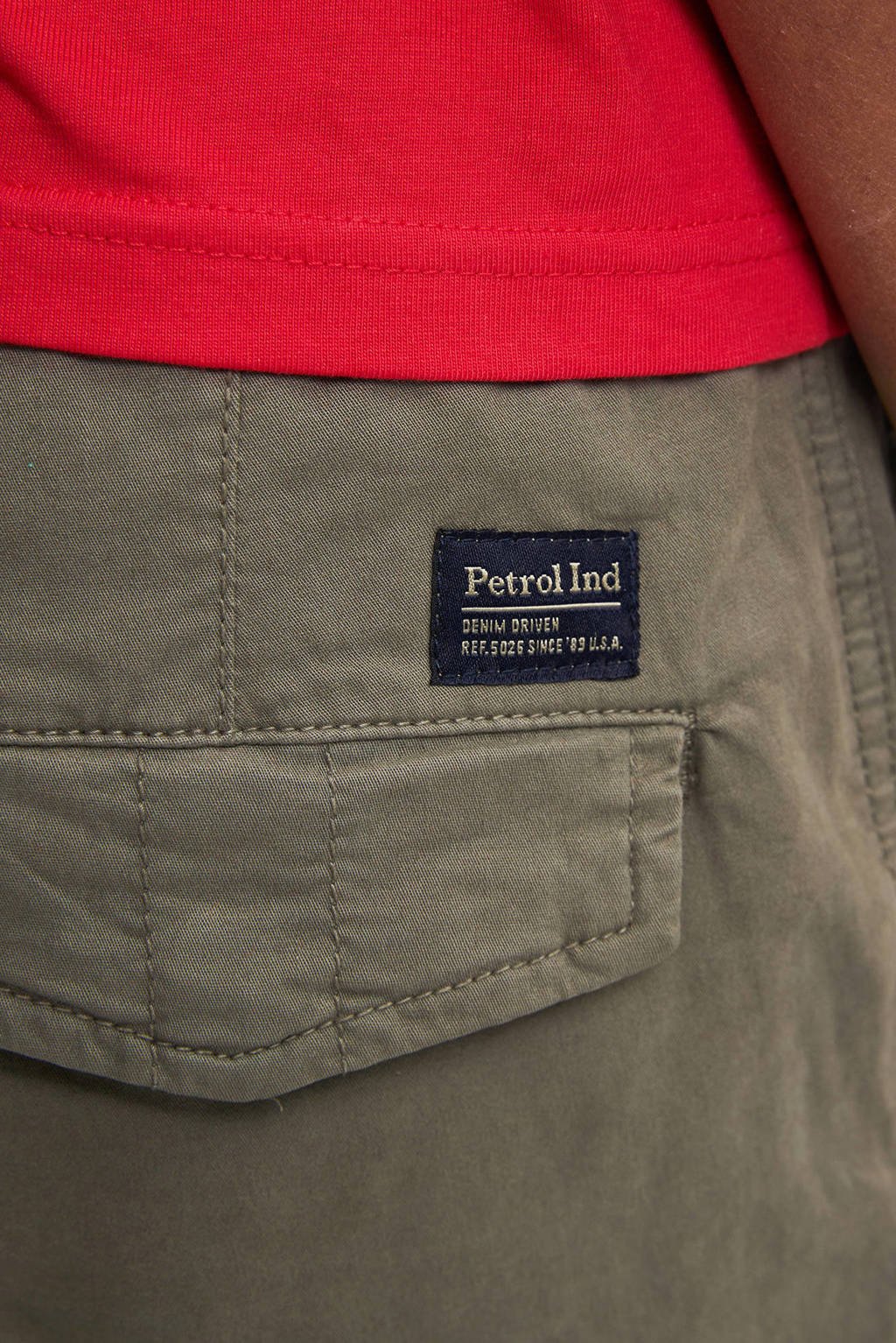 Petrol Industries regular casual broek groen
