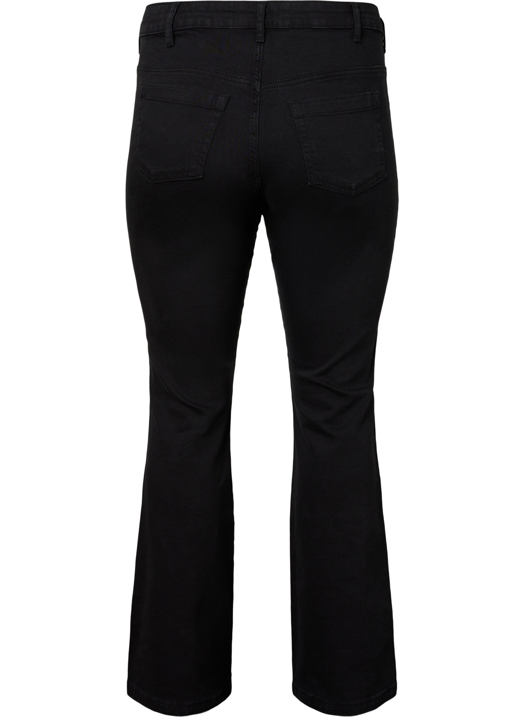 Ellen bootcut jeans med høj talje