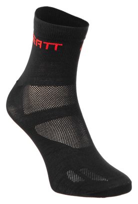 NEATT Paire de Chaussettes Basses Noir/Rouge