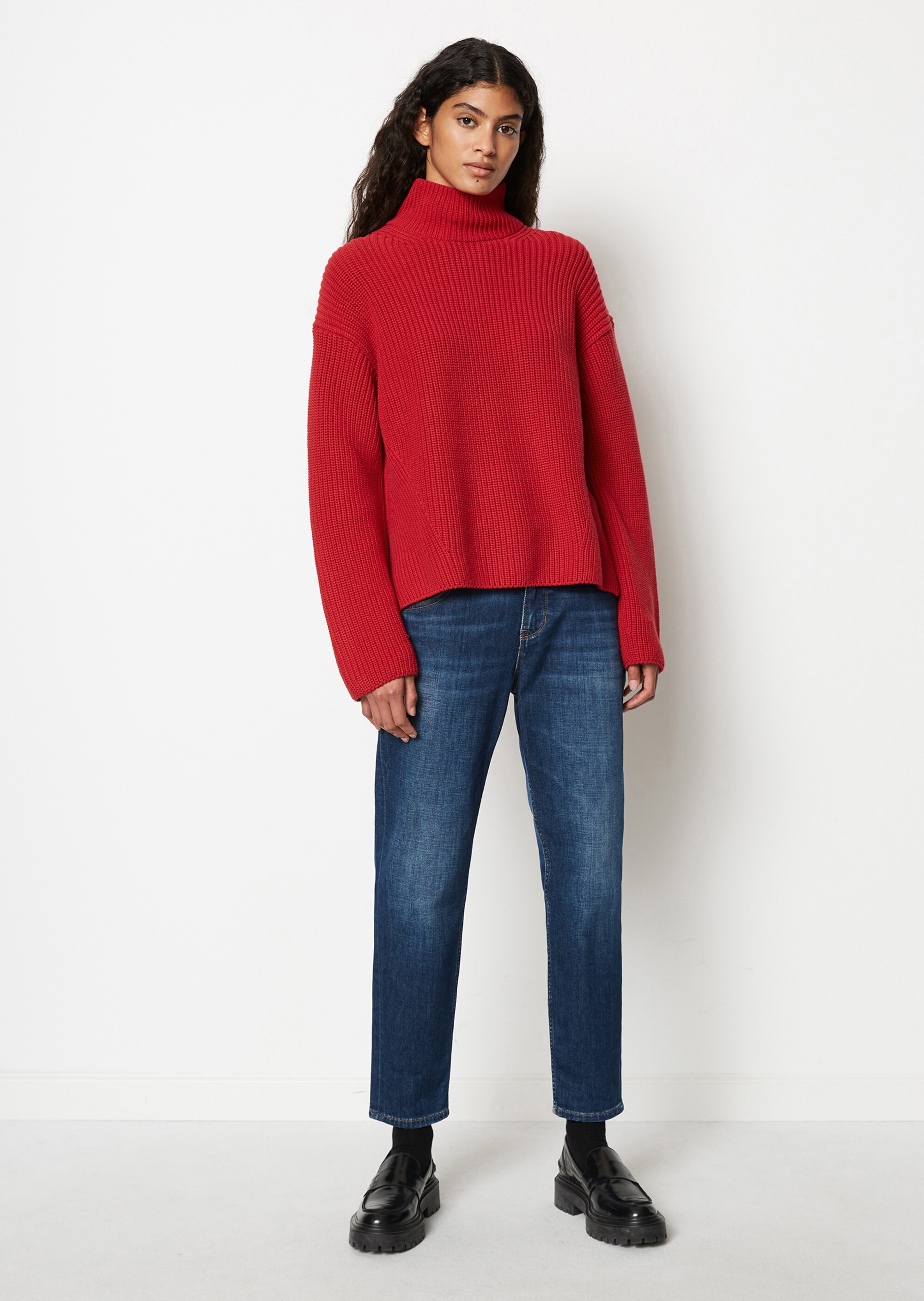 DfC Turtleneck-Strickpullover loose aus Heavy Weight Cotton